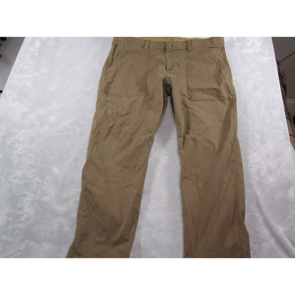 Weatherproof Pants Mens 40x30 Brown Stretch Utility Cotton Straight Leg Casual - Picture 1 of 14